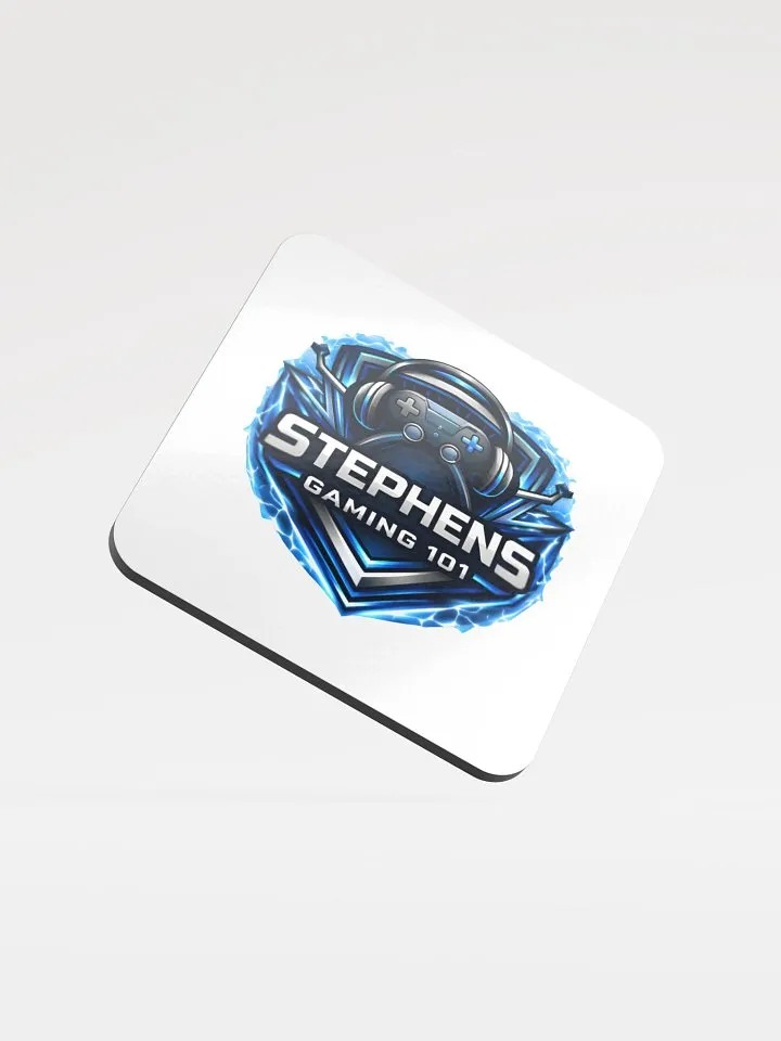 Electric blue + white Controller Coaster